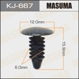 Зажим, молдинг / защитная накладка MASUMA KJ-667