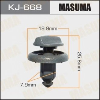 Зажим, молдинг / защитная накладка MASUMA KJ-668 (фото 1)
