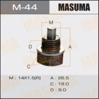 Резьбовая пробка, масляный поддон MASUMA M-44