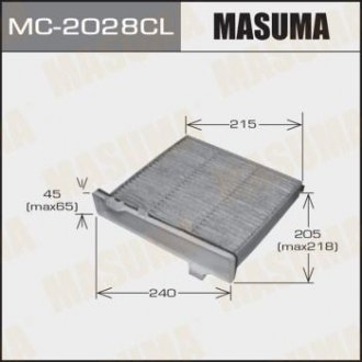 Фільтр салону вугільний MITSUBISHI PAJERO 2000-2006 (MC-2028CL) MASUMA MC2028CL (фото 1)