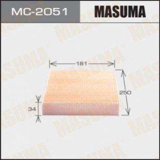 Фильтр, воздух во внутреннем пространстве MASUMA MC-2051 (фото 1)
