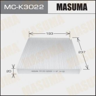 Фільтр салону KIA/SPORTAGE/ V2000, V2700 07- (MC-K3022) MASUMA MCK3022 (фото 1)