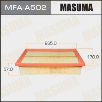 Фільтр повітряний FORD/ FOCUS/ V1600 05-07 (MFA-A502) MASUMA MFAA502 (фото 1)