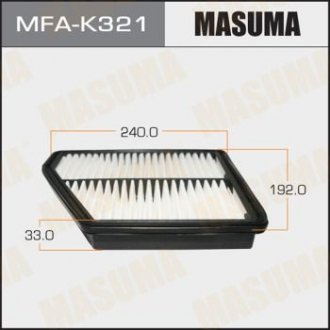 Фільтр повітряний a9315 hyundai/ matrix/ v1500 v1600 v1800 01- MASUMA MFAK321 (фото 1)