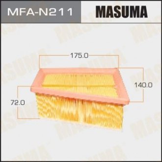 Повітряний фільтр ac0166 nissan/almera 2012- MASUMA MFAN211 (фото 1)