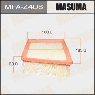 Повітряний фільтр mazda/mazda2 07- MASUMA MFAZ406 (фото 1)