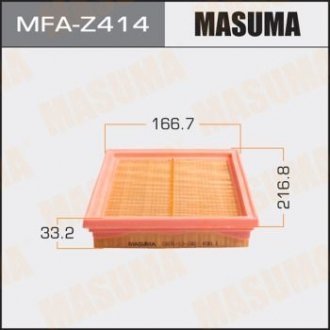 Фільтр повітряний A4501 MAZDA/ MAZDA2 03- (MFA-Z414) MASUMA MFAZ414 (фото 1)