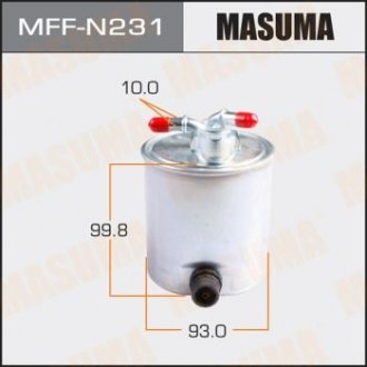 Фільтр паливний QASHQAI, MURANO/M9R, YD25DDTI (MFF-N231) MASUMA MFFN231