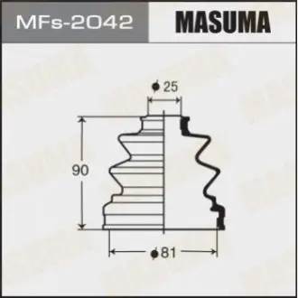 Пыльник ШРУСа наружный(силикон) mitsubishi l200 (05-), pajero (00-06), pajero sport (09-) MASUMA MFS2042