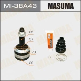 ШРКШ зовнішній mitsubishi outlander (03-09) (рід 25/вн 29) MASUMA MI38A43