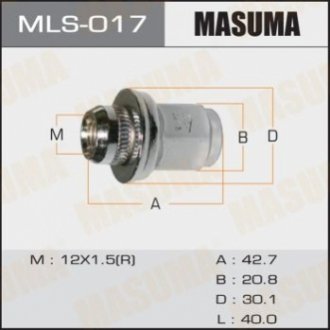 Гайка колеса MASUMA MLS017 (фото 1)