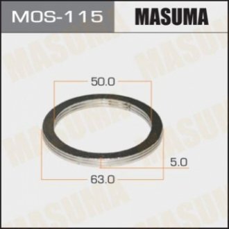 Кільце ущільнювача, труба вихлопного газу MASUMA MOS-115
