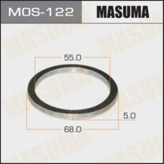 Уплотнительное кольцо, труба выхлопного газа MASUMA MOS-122 (фото 1)