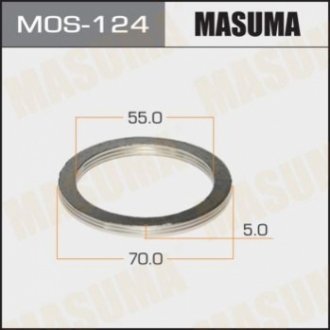 Уплотнительное кольцо, труба выхлопного газа MASUMA MOS-124 (фото 1)