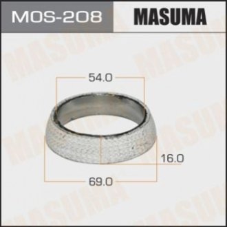 Кольцо глушителя MASUMA MOS208 (фото 1)