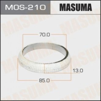 Кольцо глушителя графитовое nissan (70x85x13 MASUMA MOS210 (фото 1)