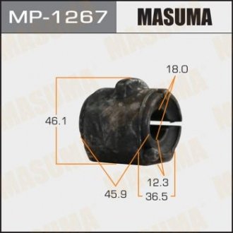 Втулка стійки стабілізатора переднього FORD FIESTA, FUSION 02- MAZDA CX-5 (MP-1267) MASUMA MP1267 (фото 1)