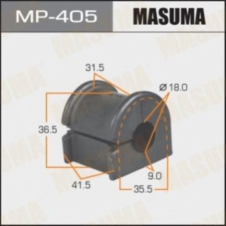 Втулка стабилизатора /front/ corolla nze120,121, ce121 (-0209) [уп.2] MASUMA MP-405