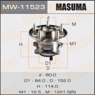 Комплект подшипника ступицы колеса MASUMA MW-11523