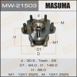 Комплект подшипника ступицы колеса MASUMA MW-21503