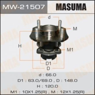 Комплект подшипника ступицы колеса MASUMA MW-21507
