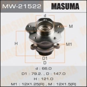 Комплект підшипника маточини колеса MASUMA MW-21522