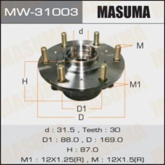 Комплект подшипника ступицы колеса MASUMA MW-31003 (фото 1)