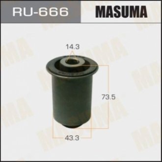 Сайлентблок переднего нижнего рычага nissan navara, pathfinder (05-) MASUMA RU666 (фото 1)
