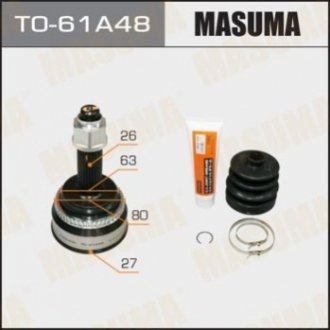 ШРКШ зовнішній toyota camry (01-06) (рід 26/вн 27) MASUMA TO61A48