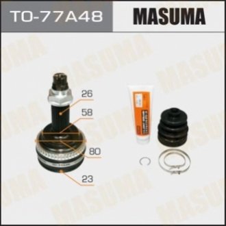 ШРУС наружный Toyota prius (-09) (род:26/вн:23) MASUMA TO77A48