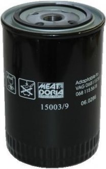 Meatdoria audi фильтр масляный 80, a4, a6 96-, vw 2.8 97- MEAT & DORIA 15003/9