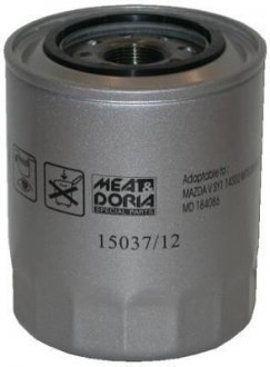 Meatdoria mitsubishi фільтр олії lancer 1.8d,td 87-, 2.0d,td shogun 2.5td/l2000d/2 MEAT & DORIA 15037/12