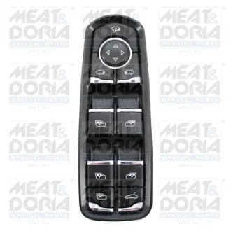 Кнопка підйому вікна передньої PORSCHE CAYENNE, MACAN, PANAMERA 2.0-4.8 07.09- MEAT & DORIA 26091