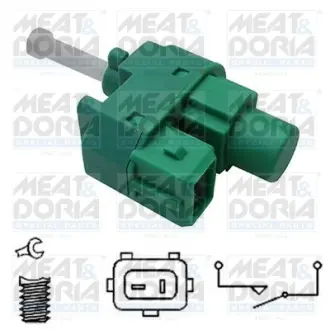 Выключатель света тормоза FORD COUGAR, FIESTA V, FOCUS C-MAX, FOCUS I, FOCUS II, FUSION, MONDEO II, MONDEO III, SCORPIO II, JAGUAR X-TYPE I, MAZDA 2 10.94-12.12 MEAT & DORIA 35027