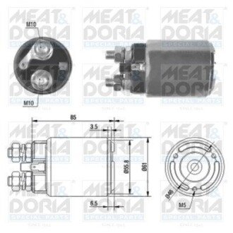 Тягове реле, стартер MEAT & DORIA 46120