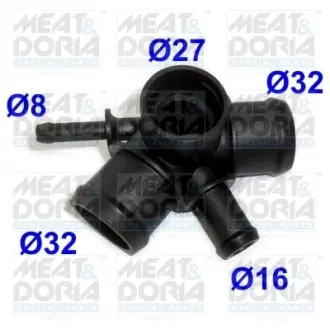 Фланец системы охлаждения vw bora/golf iv 98-05 MEAT & DORIA 93129