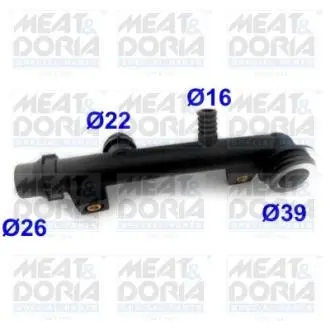 Meatdoria bmw фланець системи охолодження 3 e46 316/318i 98- MEAT & DORIA 93137