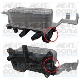 Meatdoria bmw масляний радіатор 5 f10 523/550,6, 7 f01 3.0 09- MEAT & DORIA 95171 (фото 1)