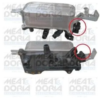 Meatdoria bmw масляный радиатор 5 f10 523/550,6, 7 f01 3.0 09- MEAT & DORIA 95180
