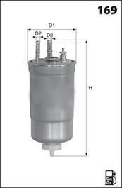 Фильтр топливный 1.5dci (без датч воды). MECAFILTER ELG5372