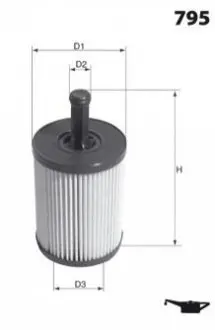 Масляный фильтр MECAFILTER ELH4307