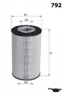 Масляный фильтр MECAFILTER ELH4407