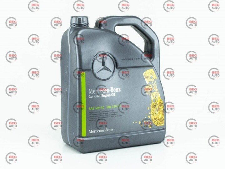 000 989 97 01 baa4 смазка 5l mercedes sae 5w30 (mb229.51) MERCEDES-BENZ 000 989 94 0213 (фото 1)