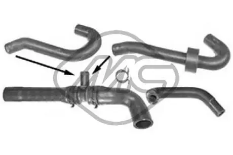 Патрубки системы охлаждения Metalcaucho 09314