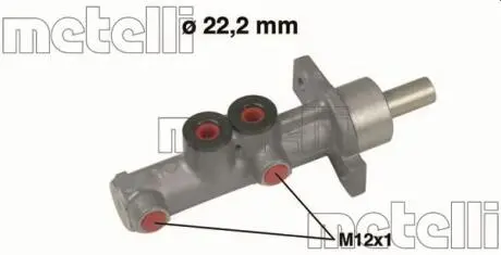 Главный тормозной цилиндр METELLI 05-0597