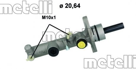 Главный тормозной цилиндр METELLI 05-1206