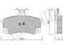 Комплект гальмівних колодок, дискове гальмо METELLI 22-0062-0 (фото 1)