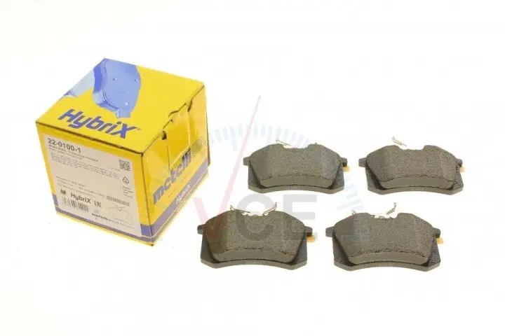 Фото 1 - Комплект тормозных колодок, дисковый тормоз METELLI 22-0100-1 Комплект тормозных колодок, дисковый тормоз METELLI 22-0100-1 (фото 1)