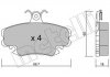 Комплект тормозных колодок, дисковый тормоз METELLI 22-0120-0 (фото 1)