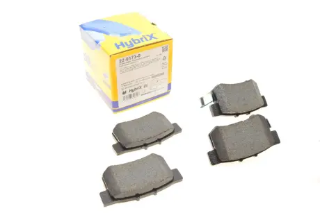 Комплект гальмівних колодок, дискове гальмо METELLI 22-0173-0